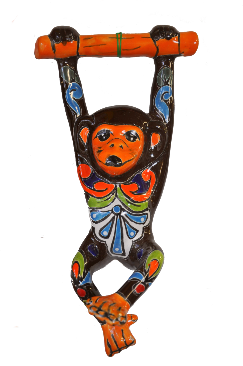 Talavera Hanging Monkey