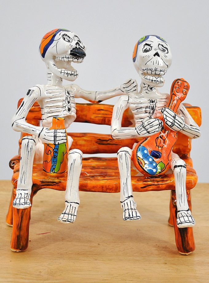Talavera Friends on a Bench