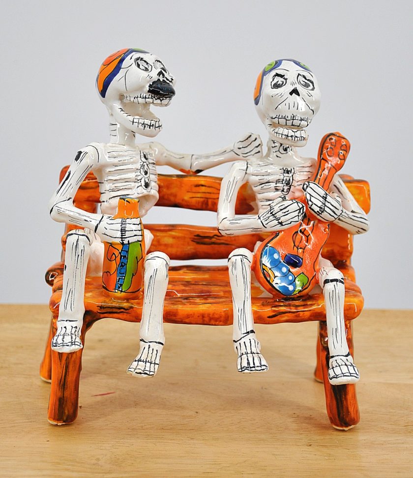Talavera Friends on a Bench