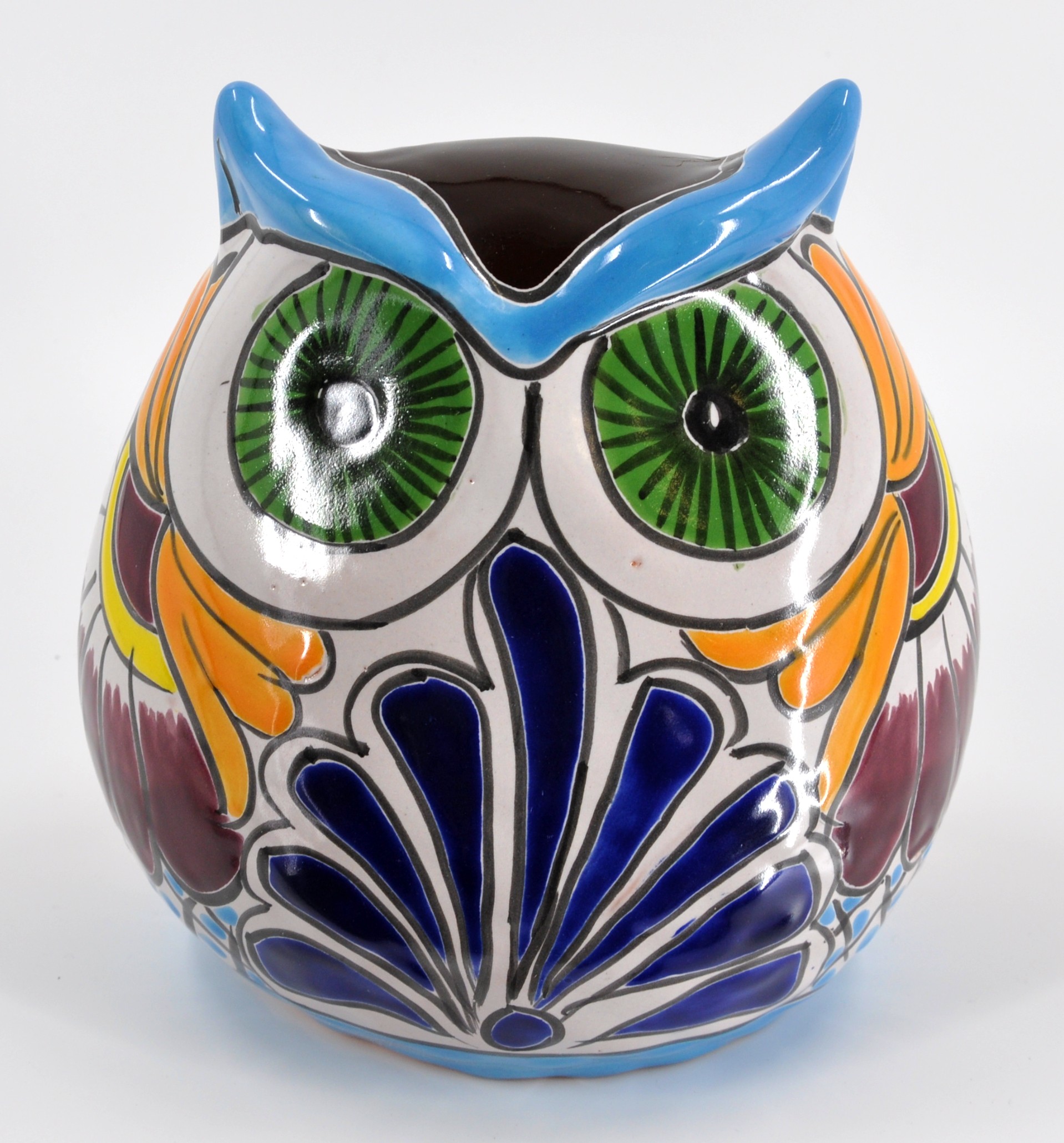 Owl Planter - Extra Large - Multi – Enchanted Talavera